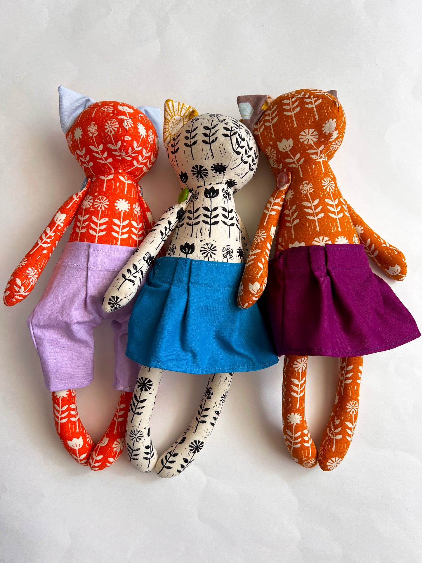 Kitty Cat Doll - Block Print