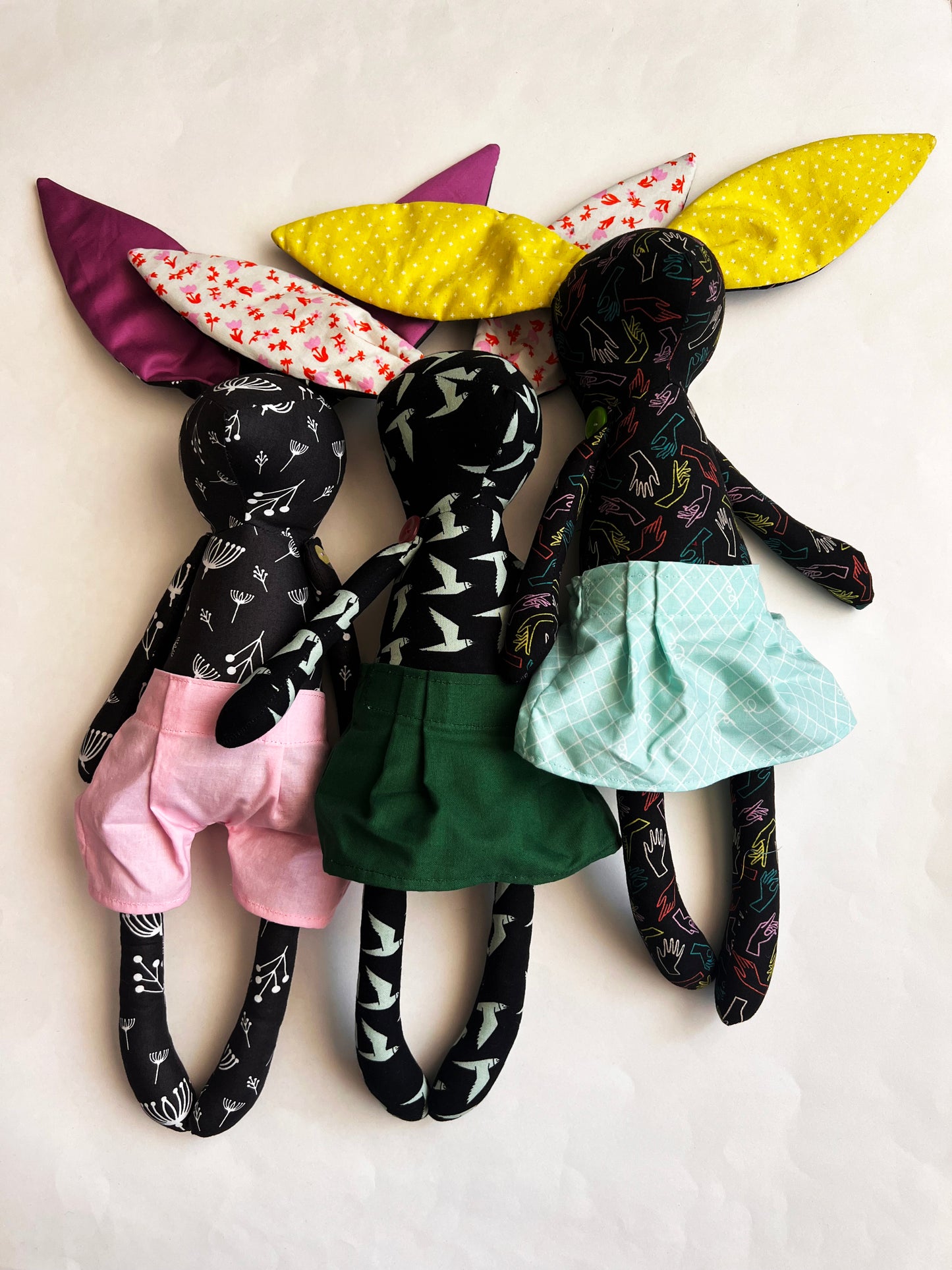 Bunny Rabbit Doll - Midnight