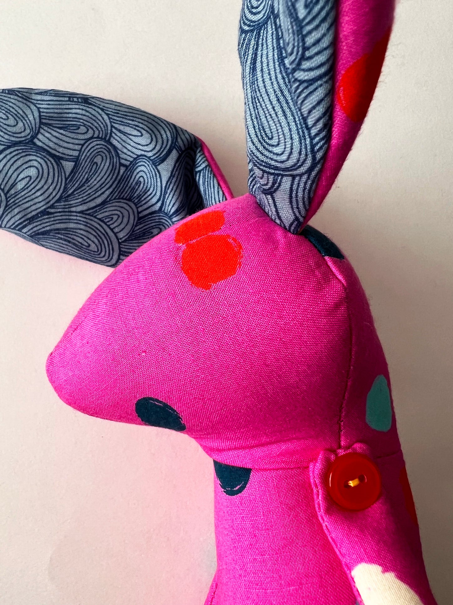 Bunny Rabbit Doll, Mini - Dots