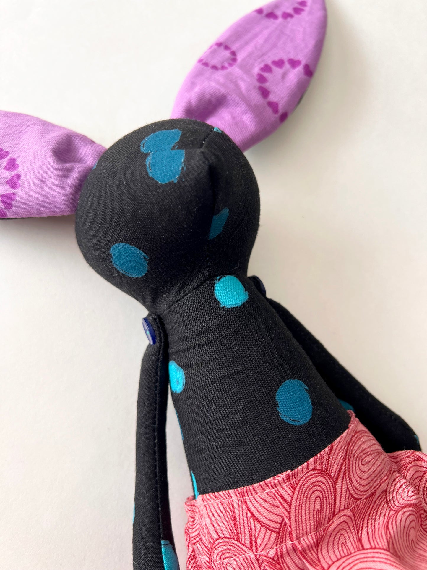 Bunny Rabbit Doll, Mini - Dots