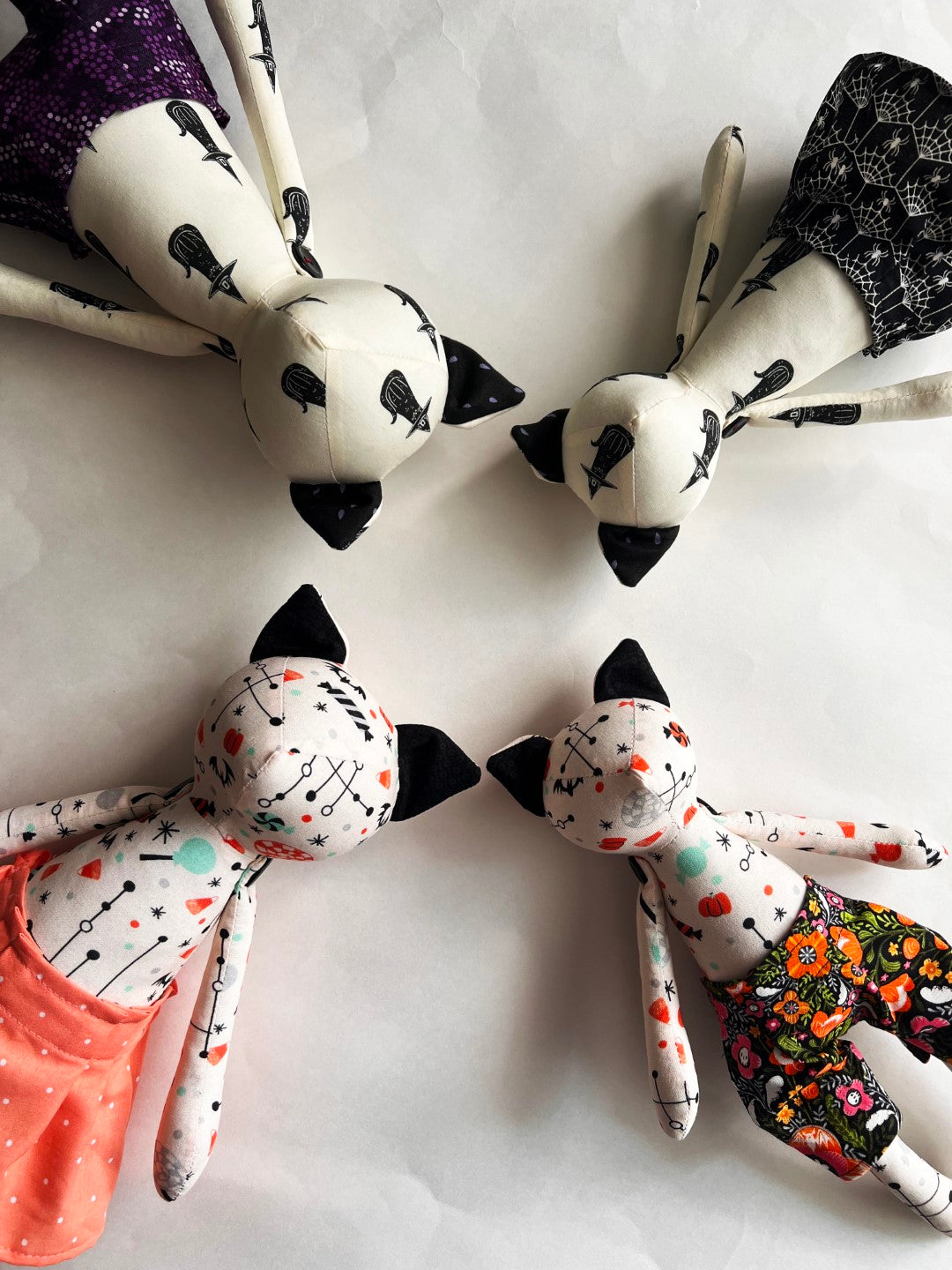 Kitty Cat Doll - Black and White