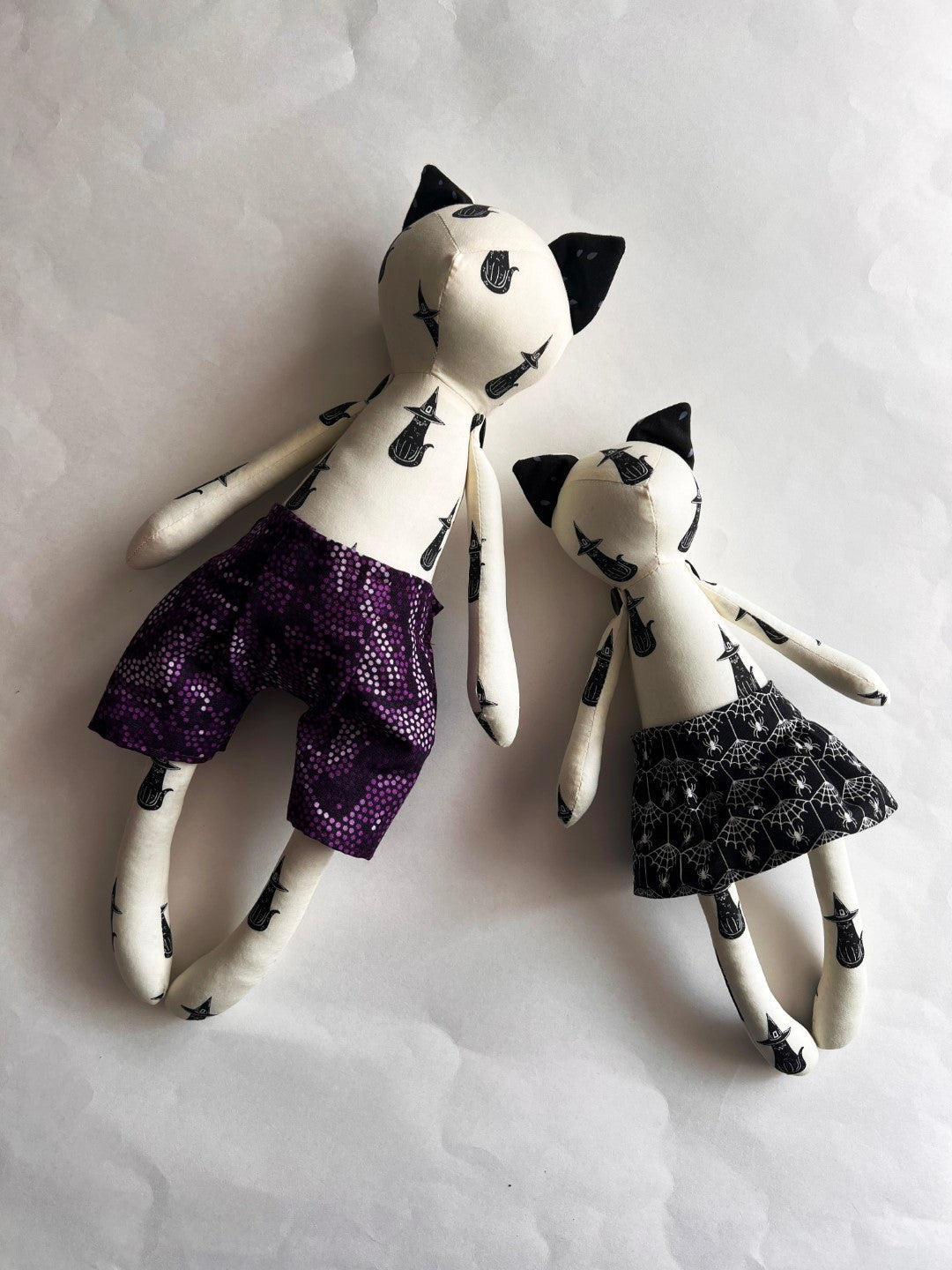 Kitty Cat Doll - Black and White