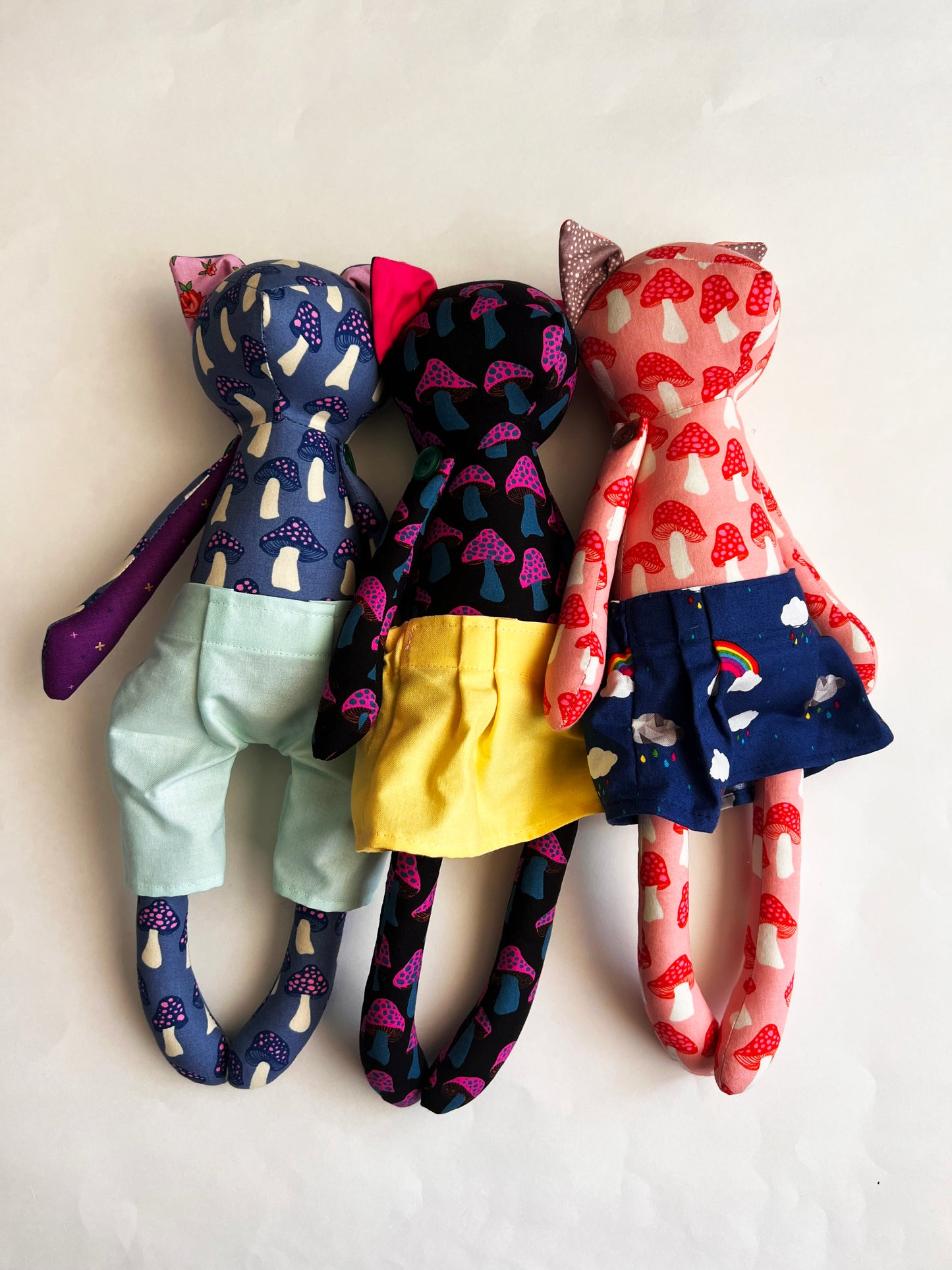 Kitty Cat Doll - Mushrooms