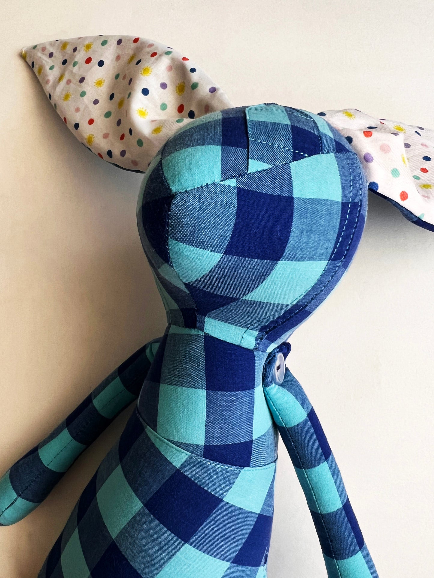 Reclaimed Doll - Blue Blocks