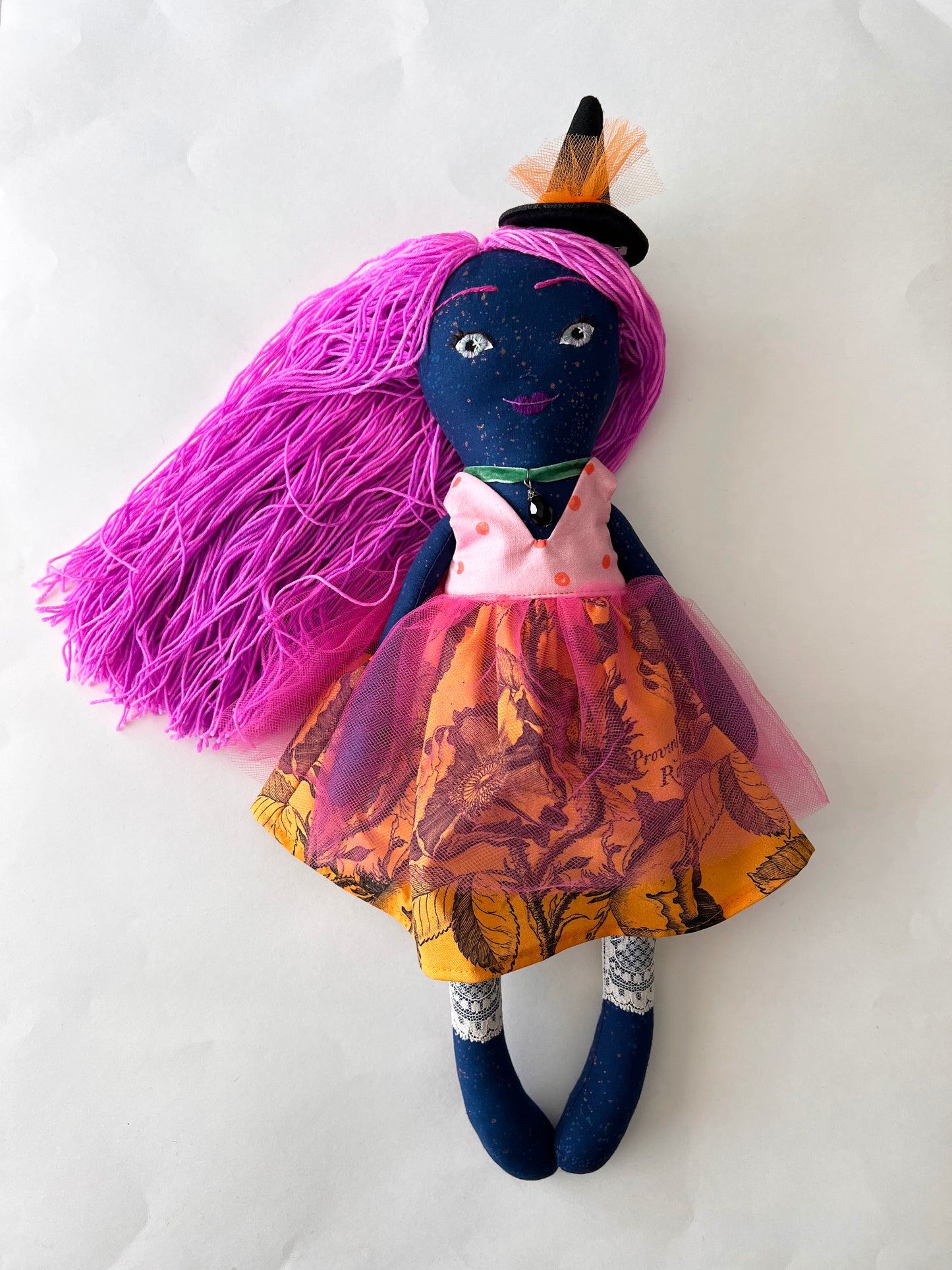 Cloth Halloween Doll - Minerva