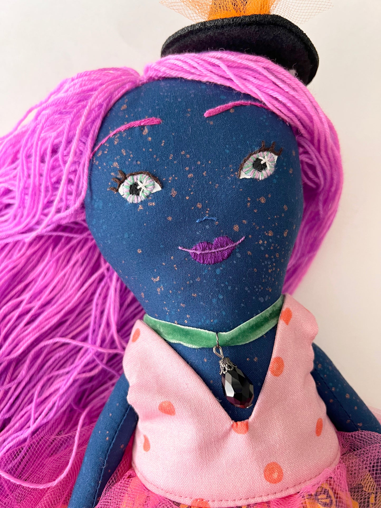 Cloth Halloween Doll - Minerva