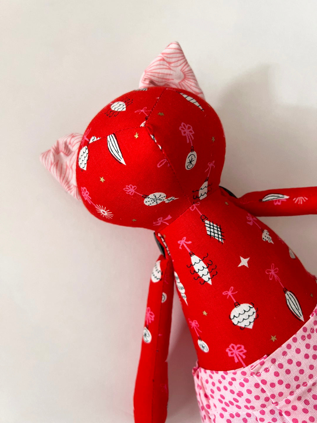 Kitty Cat Doll - Red & Green